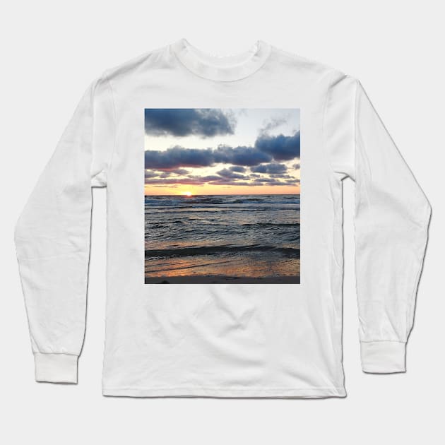 Sunset by the sea Long Sleeve T-Shirt by SBdesisketch